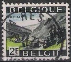 Belgica 1966 Scott 654 Sello º Carretera de Montaña Vielsalm 2fr Belgique Belgium 