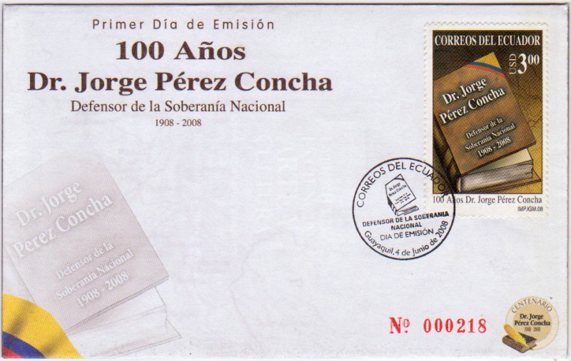 100 años Dr. Jorge Pérez Concha  Defensor de la Soberanía Nacional