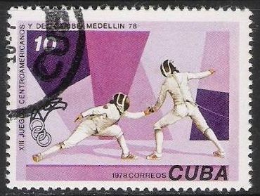 Cuba 1978 Scott 2199 Sello º Juegos Centroamericanos Medellin Jeux Timbre 10c