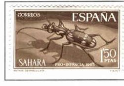 SAHARA EDIFIL 244  ( 7 SELLOS)INTERCAMBIO