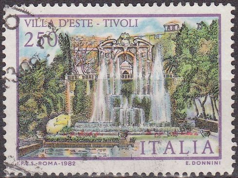 Italia 1982 Scott 1529 Sello º Villas Famosas D'este Tivoli Timbre Italie Italy Stamp Francobollo 