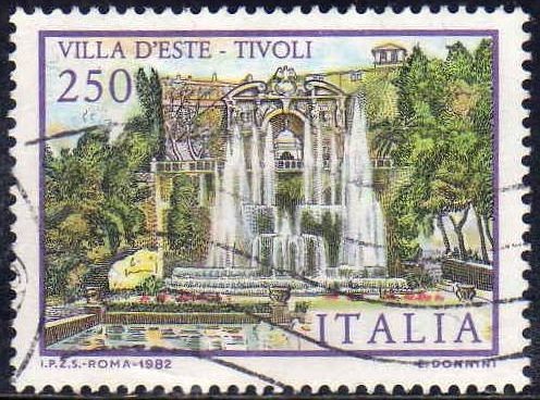 Italia 1982 Scott 1529 Sello º Villas Famosas D'este Tivoli Timbre Italie Italy Stamp Francobollo 