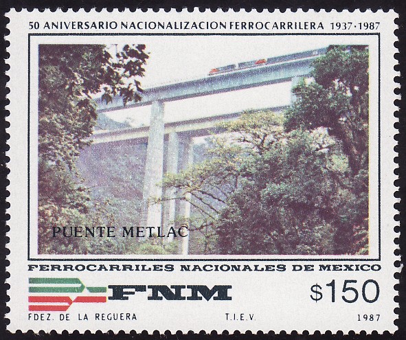 Ferrocrriles nacionales de México-PUENTE METLAC