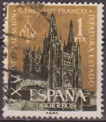 España 1961 1373 Sello º Exaltación General Franco Timbre Espagne Spain Spagna