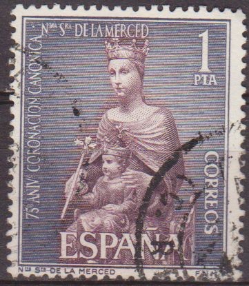 España 1963 1523 Sello º Coronación Ntra. Sra. De la Merced Virgen Timbre Espagne Spain Spagna