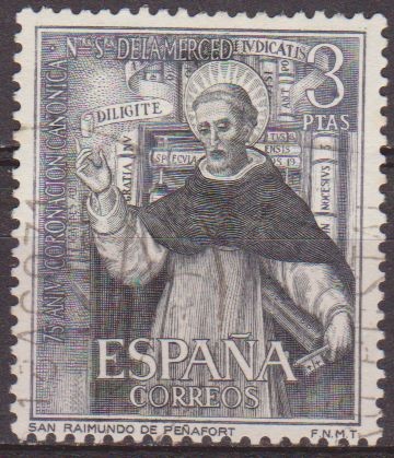 España 1963 1525 Sello º Coronación Ntra. Sra. De la Merced San Raimundo de Peñafort Timbre Espagne 
