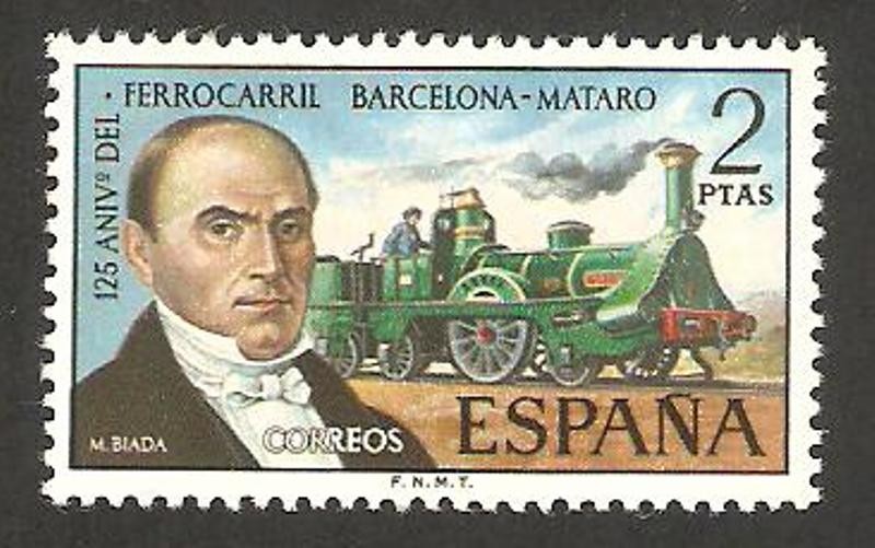 2173 - 125 anivº del ferrocarril Barcelona Mataro