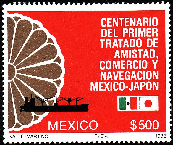 CENTENARIO DEL PRIMER TRATADO DE AMISTAD ,COMERCIO MÉXICO - JAPÓN