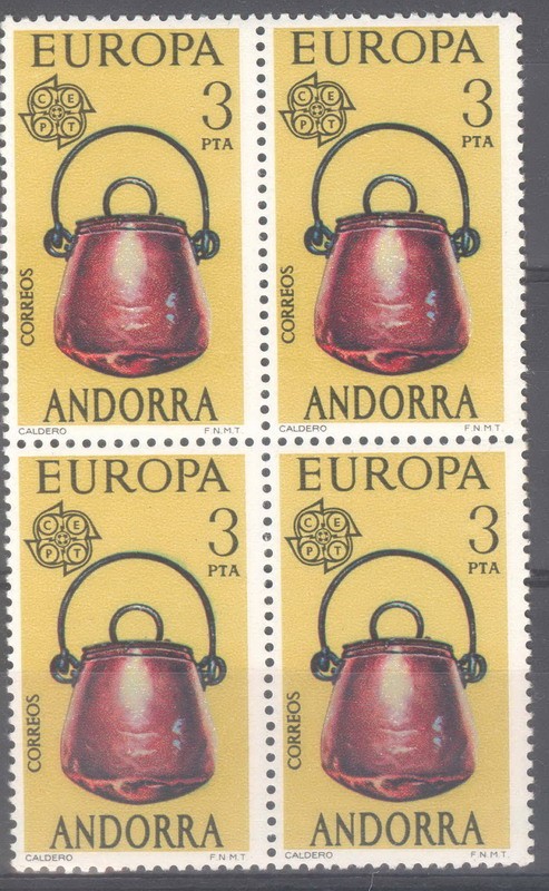 ANDORRA_SCOTT 92x4 Europa. $0.40x4