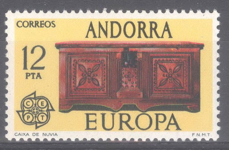 ANDORRA_SCOTT 93 Europa. $1.10