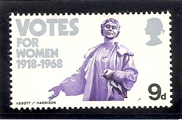 50 aniversario del voto femenino. Estatua de Sylvia Pankhurst.