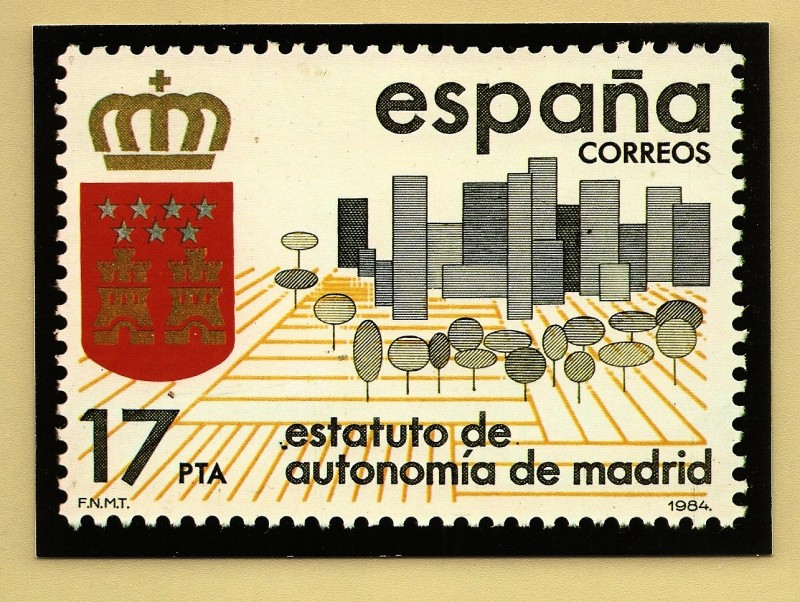 Estatuto de Autonomía de Madrid - Tarjeta Postal