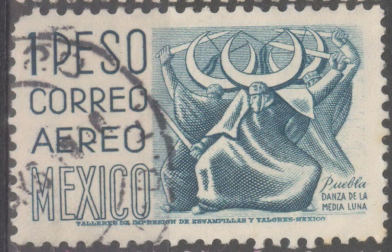 MEXICO_SCOTT C220G.03 PUEBLA, DANZA DE LA MEDIA LUNA. $0.30