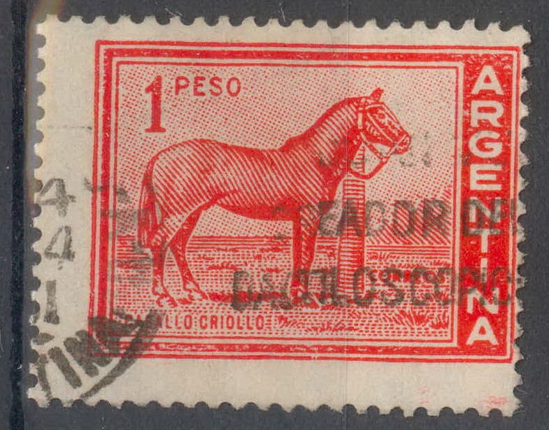 ARGENTINA_SCOTT 689 CABALLO CRIOLLO. $0,20