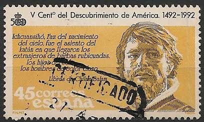 V Centenario del Descubrimiento de América. Ed 2865