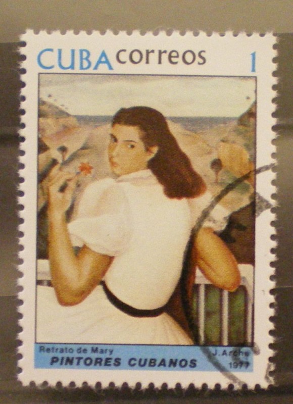 pintores cubanos, retrato de mary, j. arche
