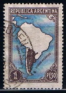Scott  446  Mapa de Sudamerica