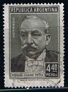 Scott  663  Roque Saenz Pena (1851-1914)