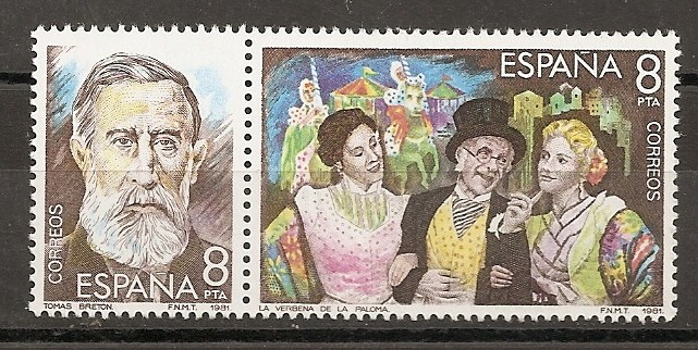 nº 2655 y 2656. Maestros de la zarzuela.