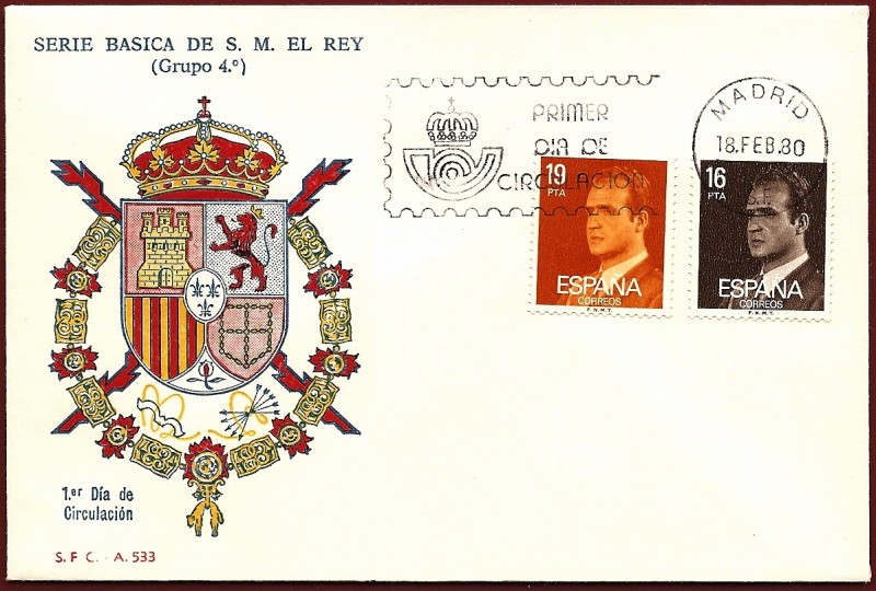 Serie  Básica de S. M.  el  Rey 1980 -   SPD