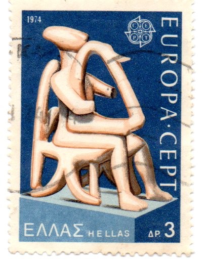 EUROPA-CEPT-Sculptures-1974