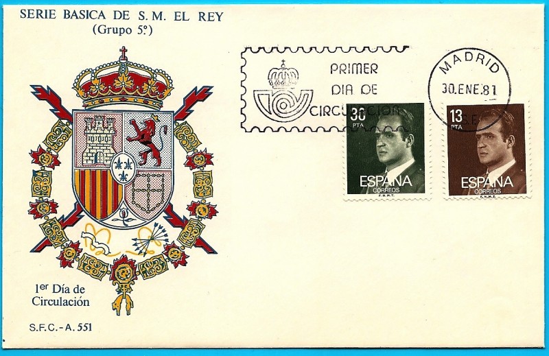 Serie Básica de S.M. el Rey 1981 - SPD