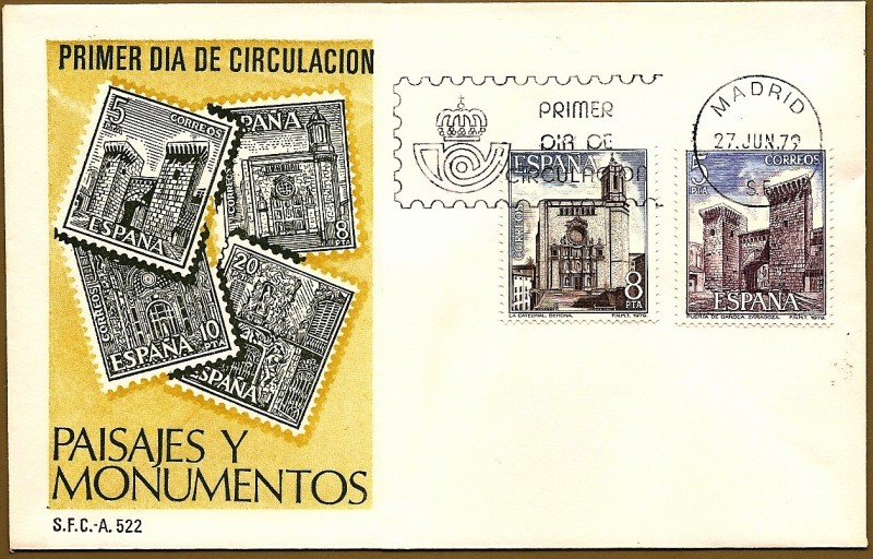 Paisajes y monumentos  -  Puerta de Daroca  -  Catedral de Girona - SPD