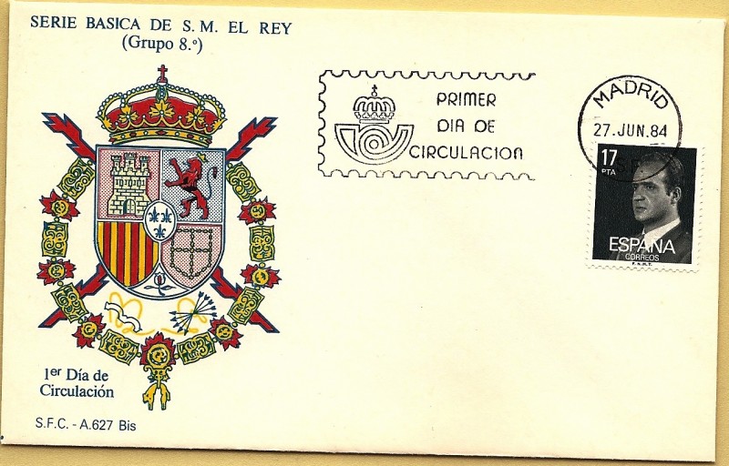 Serie Básica de S.M. el  Rey 1984 - SPD