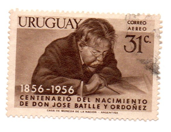 1856-1956-CENTENARIO NACIMIENTO de JOSE BATLLE Y ORDOÑEZ