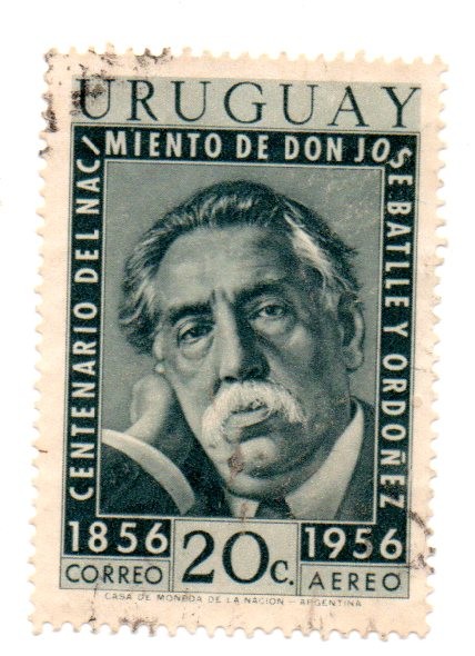 1856-1956-CENTENARIO NACIMIENTO de JOSE BATLLE Y ORDOÑEZ