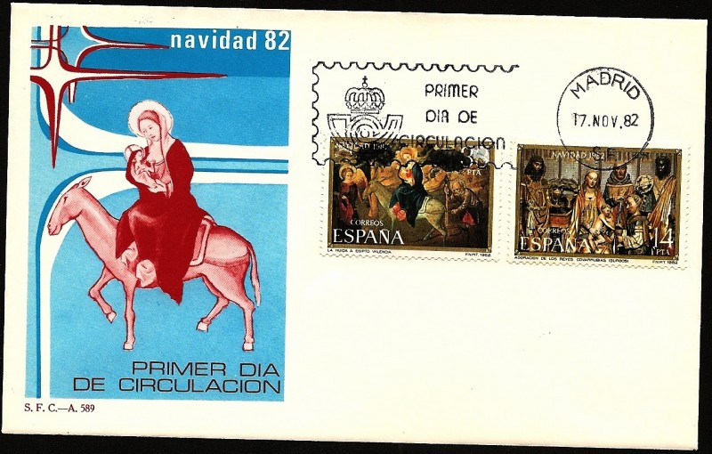 Navidad 1982 - Covarrubias(Burgos) - Valencia - SPD