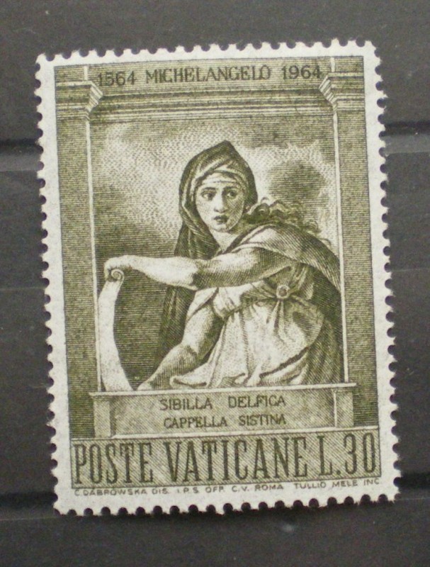 IV CENTENARIO  DE LA MUERTE DE MIGUEL ANGEL, SIBILLA DELFICA, CAPILLA SIXTINA