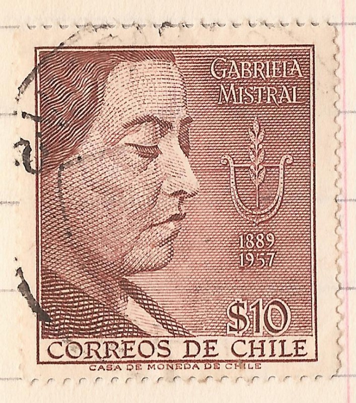 Primer aniversario de la muerte de Gabriela Mistral 1889-1957