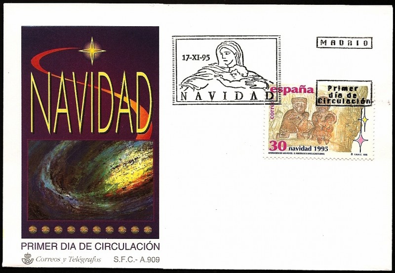 Navidad 1995   - Colegiata de San Martín de Elines (Cantabria)  - SPD