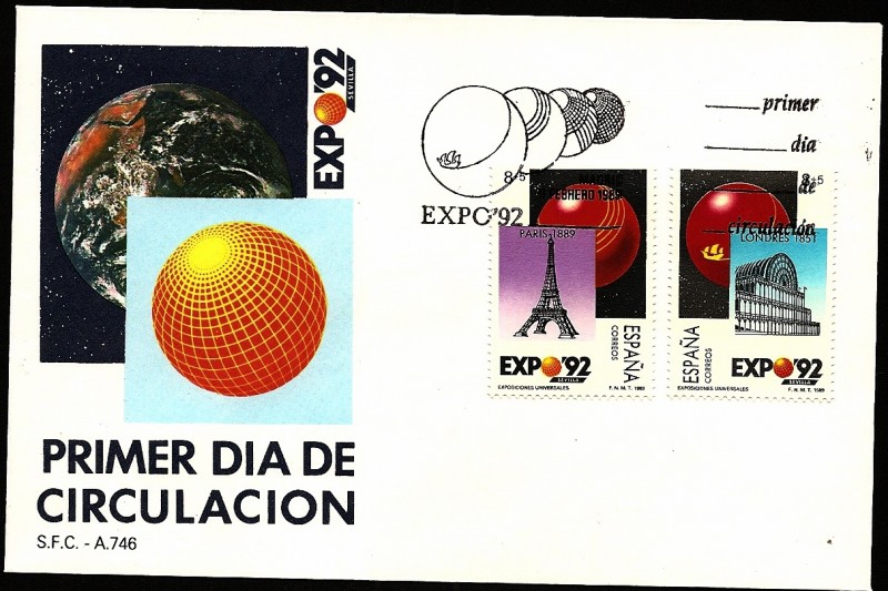 Expo Sevilla 92 - Londres - Paris - SPD
