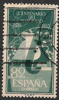 Centenario del Telégrafo (1855-1955). Ed 1181