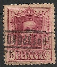 Alfonso XIII. Tipo Vaquer. Ed 312