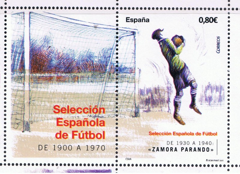 Edifil  4665 B Seleción Española de Fútbol.   