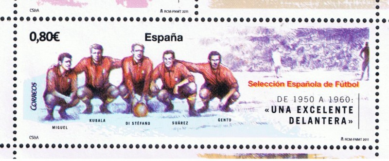 Edifil  4665 D Seleción Española de Fútbol.   