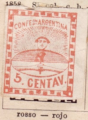 Primer sello editado 1856