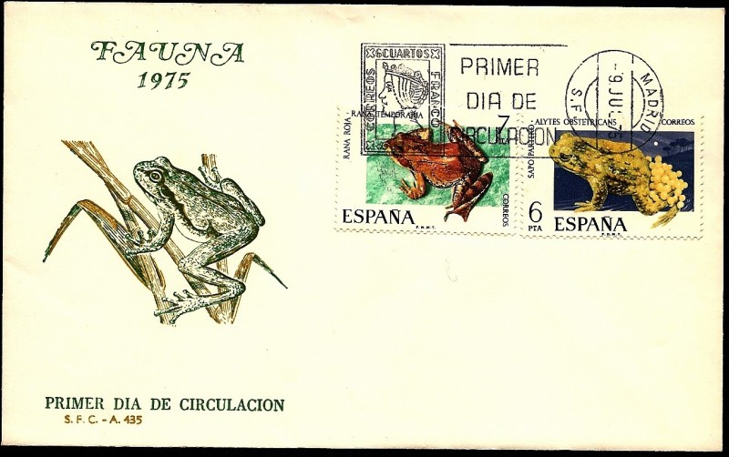 Fauna 1975 - Rana Roja - Sapo partero - SPD