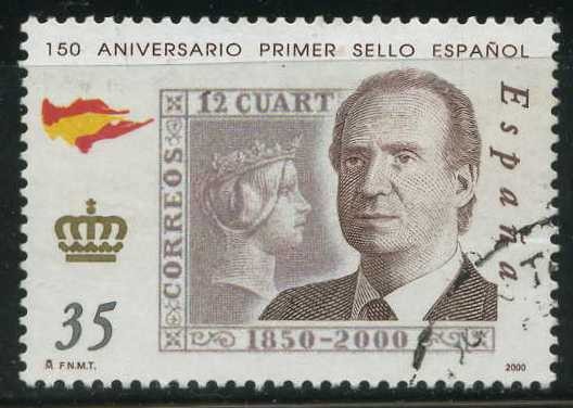 E3687 - 150 Aniv. Primer sello español