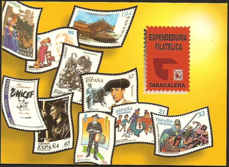 Tarjeta Postal de la  Expendiduria Filatélica de Tabacalera 1997
