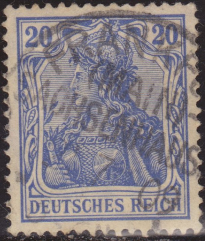 Alemania 1902 Scott 69 Sello º Alegoría Germania 5 Pfennig Deutsches Reich Allemagne Duitsland