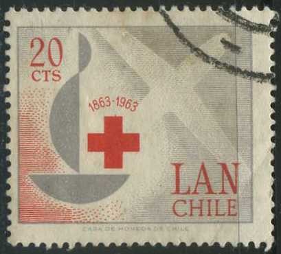 Scott 343 - Cent. Cruz Roja Internacional