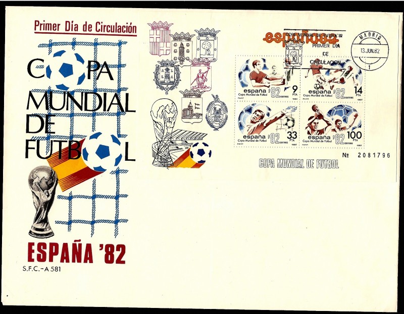 Copa Mundial de Fútbol España 82 HB sedes - SPD