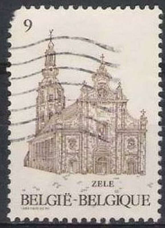 Belgica 1986 Scott 1247 Sello º Iglesia St. Ludger's Zele 9fr Belgique Belgium 
