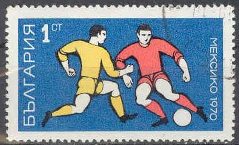 Bulgaria 1970 Scott 1842 Sello º Futbol Football Mexico 70 1 CT Bulgarie utilisé usado