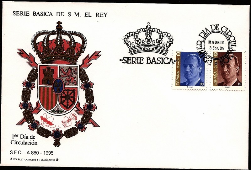 Serie Básica de S.M. el  Rey 1995 - SPD