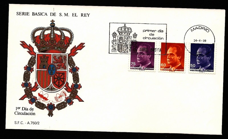 Serie Básica de S.M. el  Rey 1989 - SPD